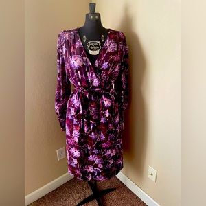 Who What Wear beautiful purple wrap dress!